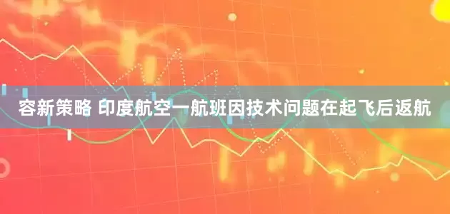 容新策略 印度航空一航班因技术问题在起飞后返航